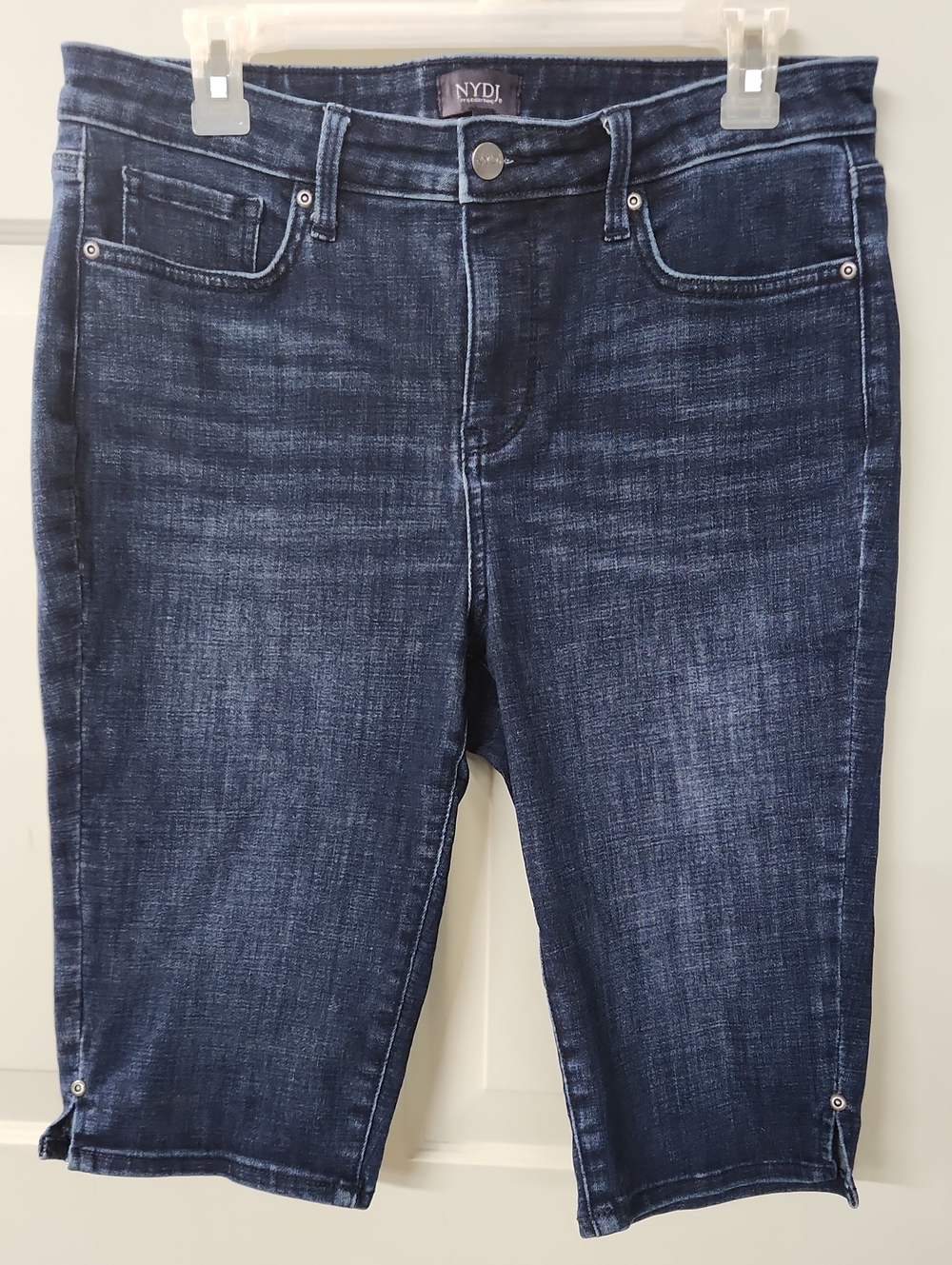 NYDJ Indigo Cropped Skinny Bermuda Jeans